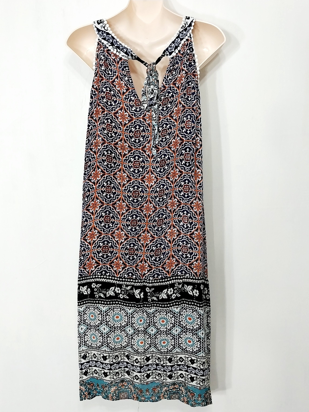 🔵BOGO FREE🔵 J. Gee Dress Sleeveless Boho Rayon Sz 3X - Picture 4 of 6